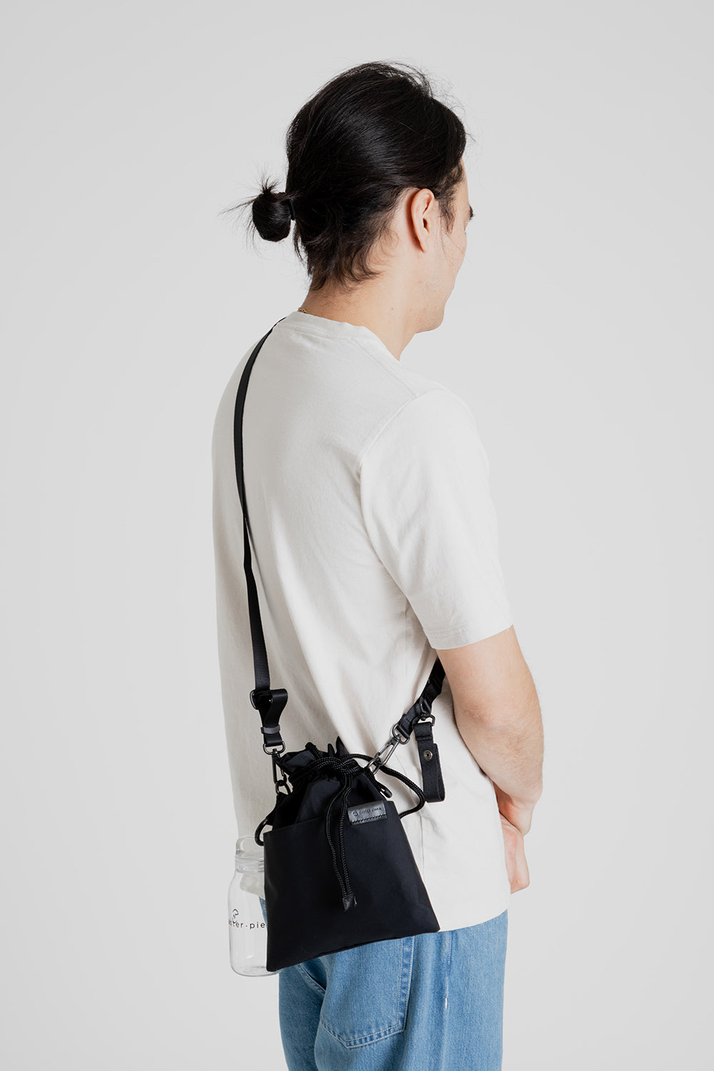 Kinto x Master-Piece Sa-Hou Big Shoulder Bag in Black