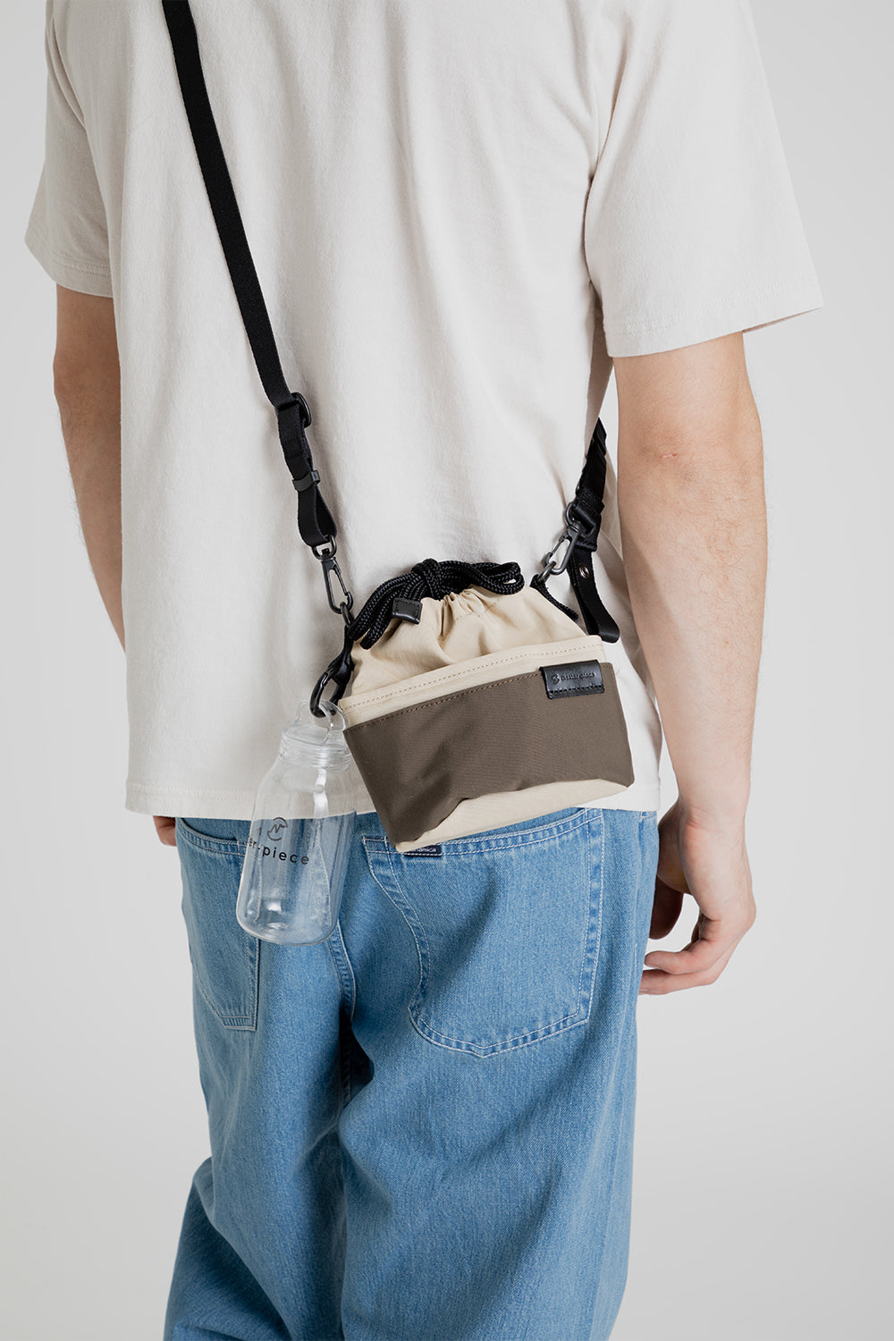 Kinto x Master-Piece Sa-Hou Small Shoulder Bag in Beige