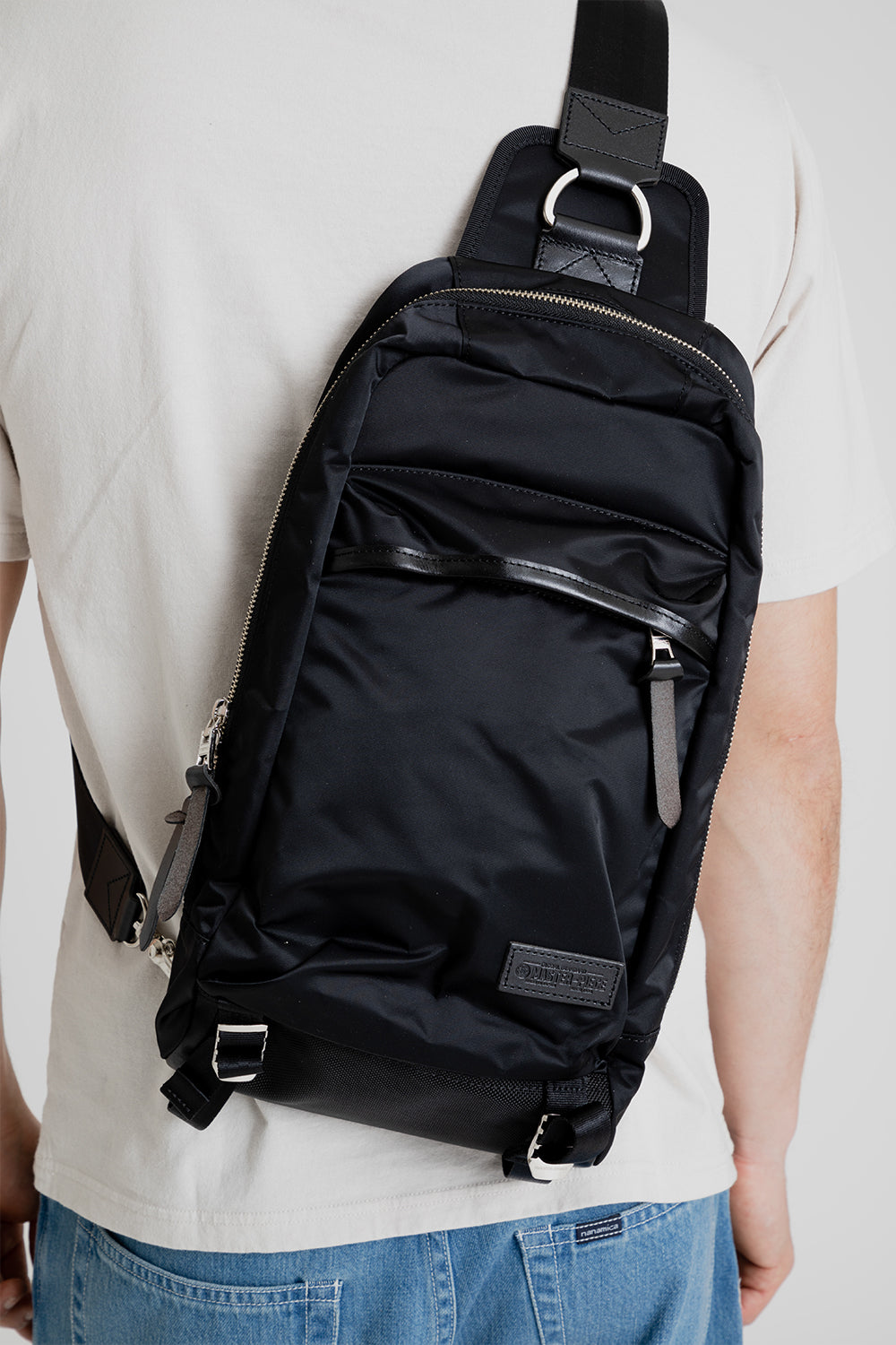 Master-Piece Lightning Sling Bag in Black