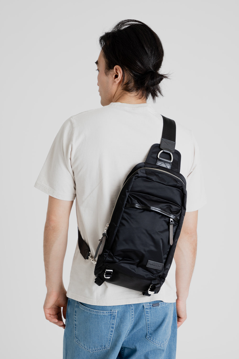 Master-Piece Lightning Sling Bag in Black