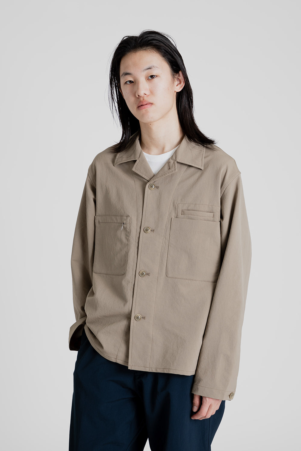 Nanamica Alphadry Shirt Jacket in Taupe