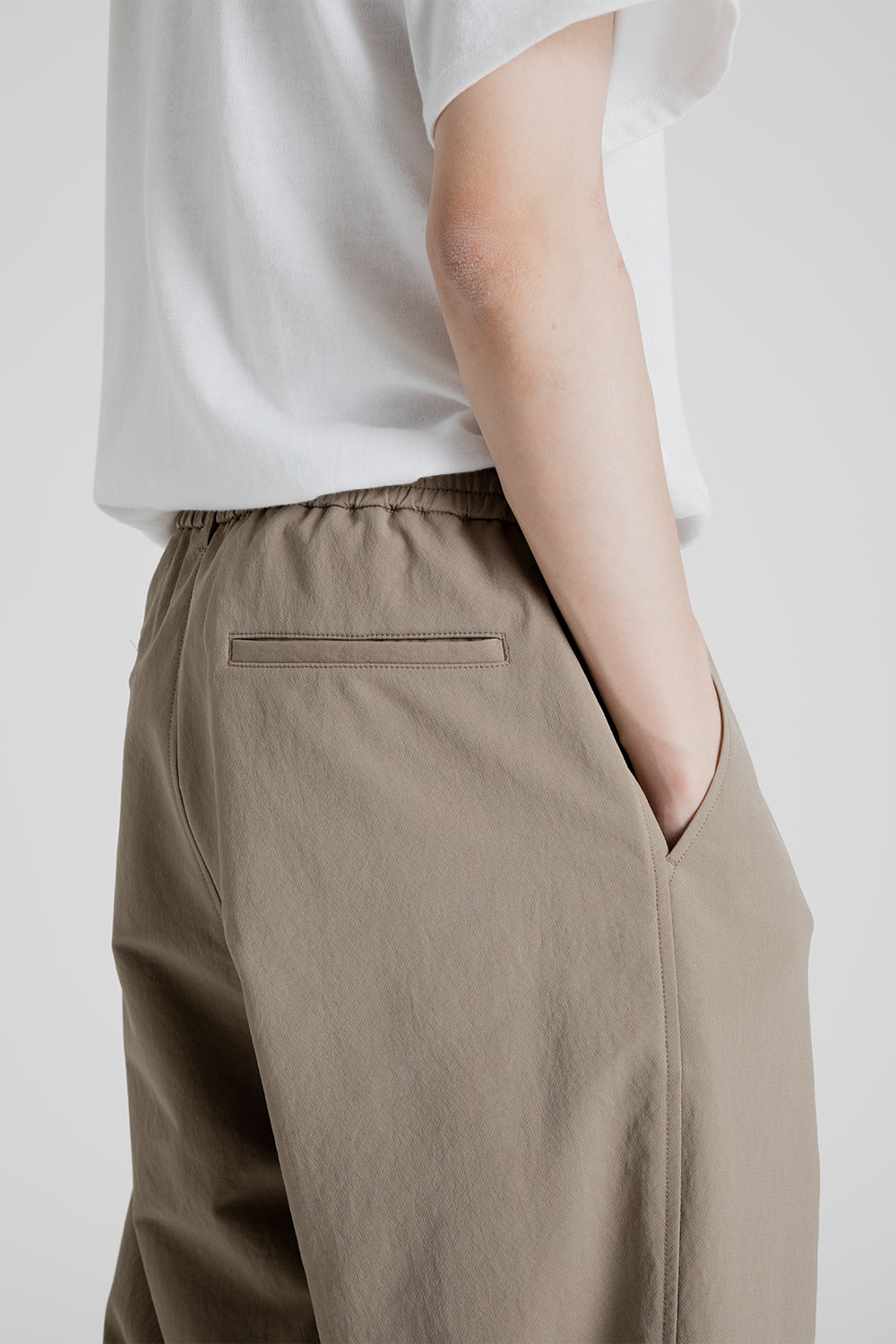 Nanamica Alphadry Wide Easy Pants in Taupe | Wallace Mercantile Shop