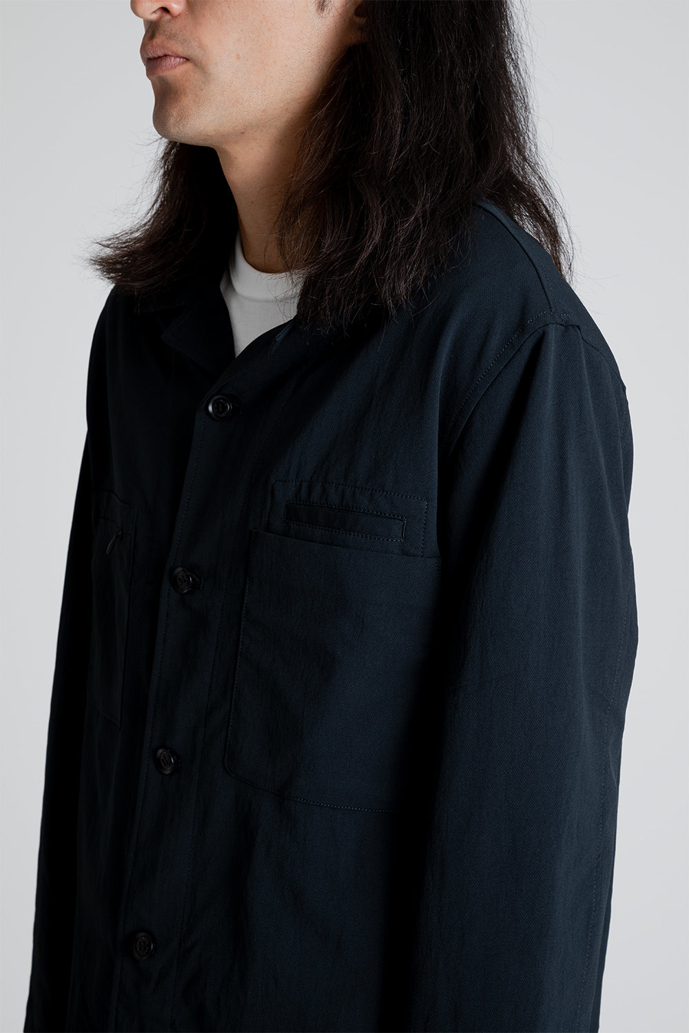 Nanamica ALPHADRY Shirt Jacket in Black