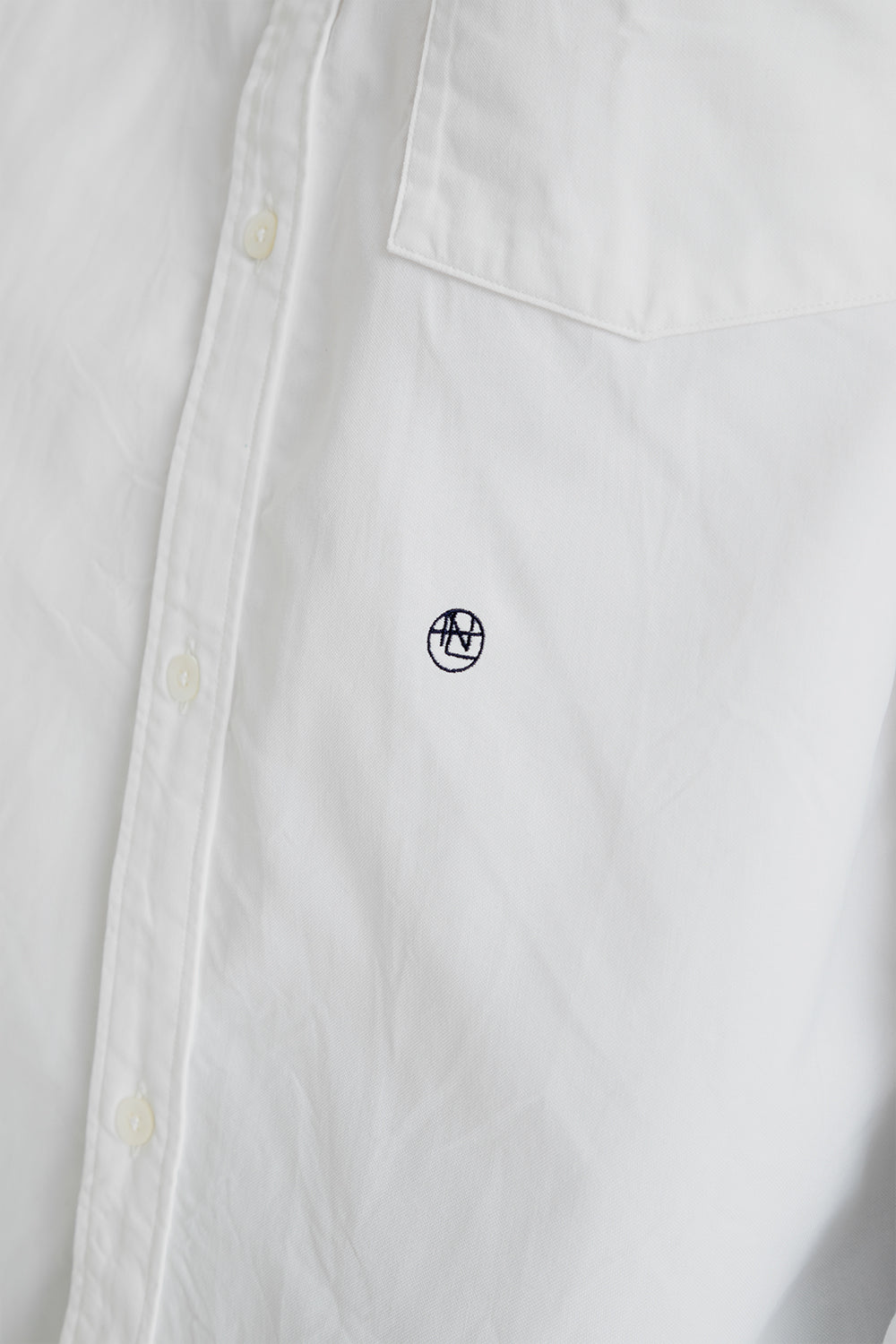 Nanamica Button Down Wind Shirt in White