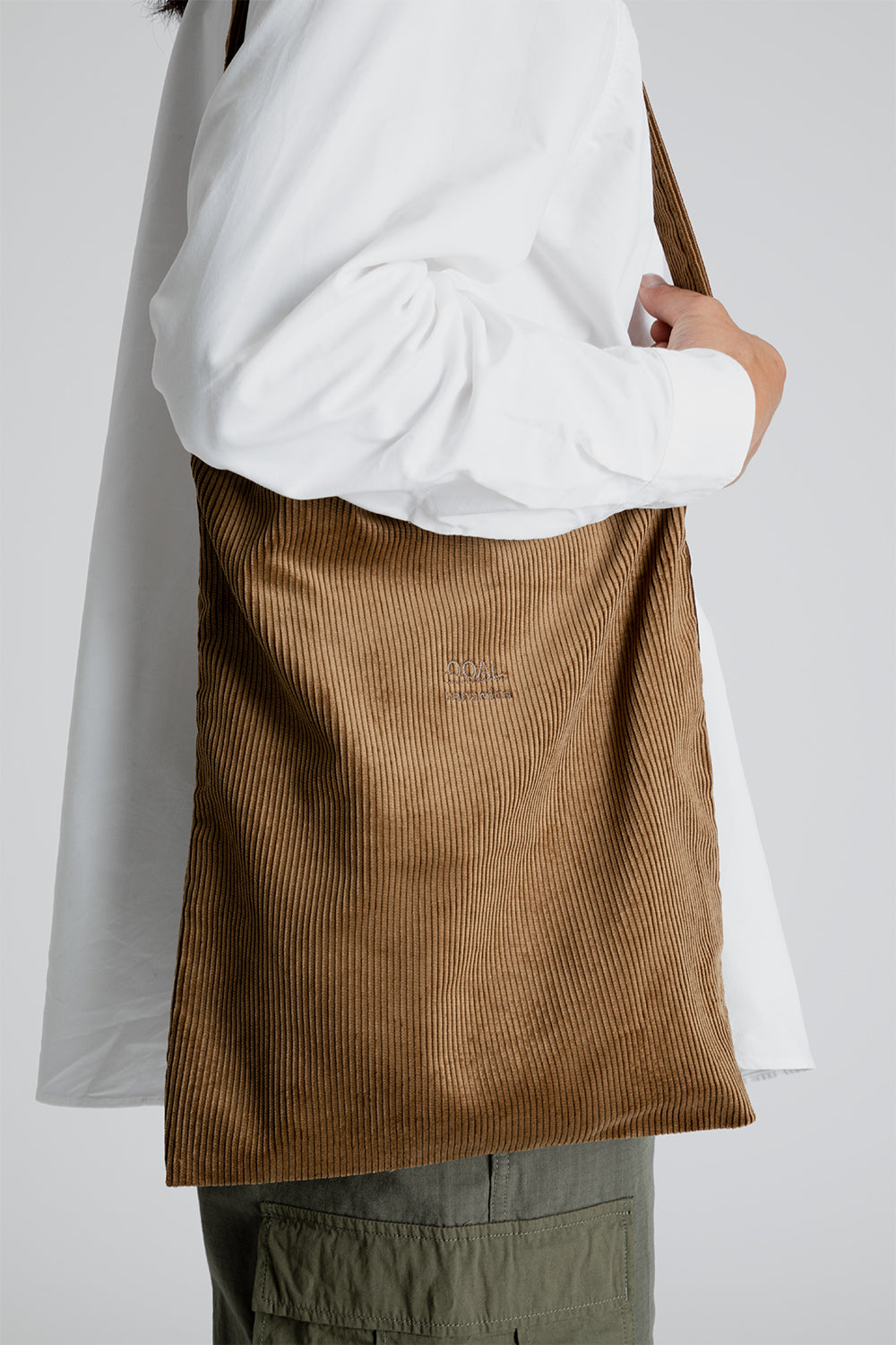 Nanamica Corduroy Utility Shoulder Bag in Brown
