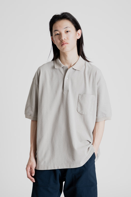 Nanamica_Half_Sleeve_Polo_Shirt_Taupe