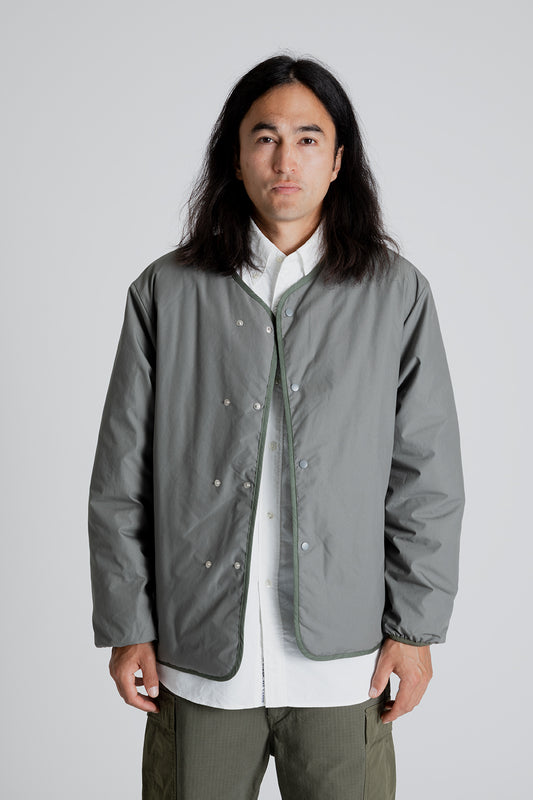 Nanamica Reversible Down Cardigan in Sage Green