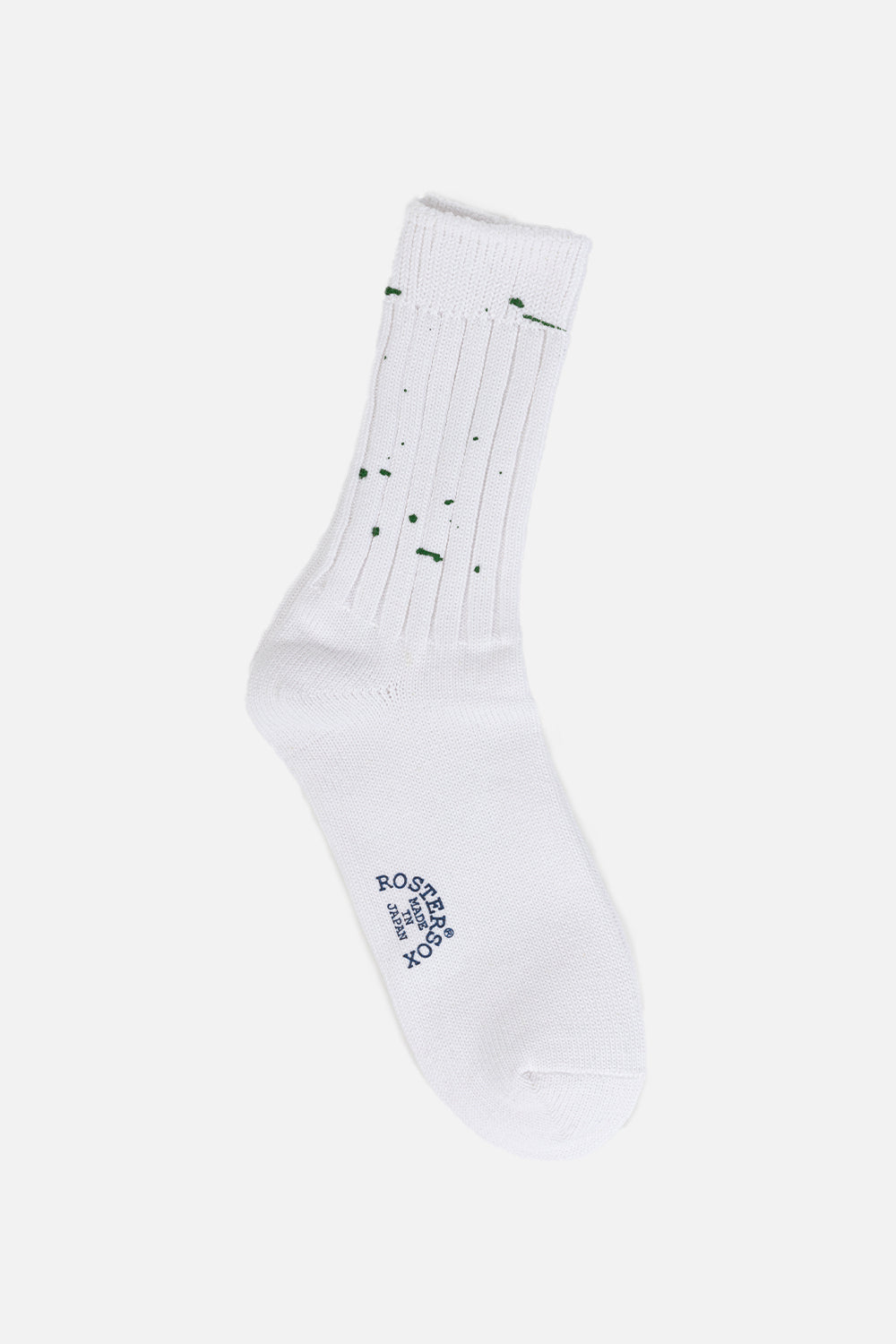 Rostersox-paint-socks-emerald-white