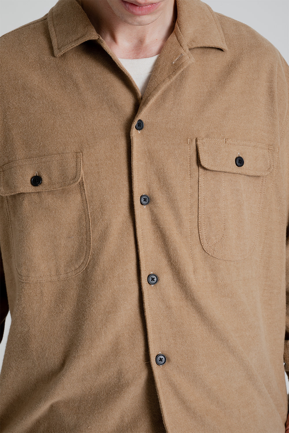 S.K. Manor Hill Park Shirt in Earth Cotton Flannel