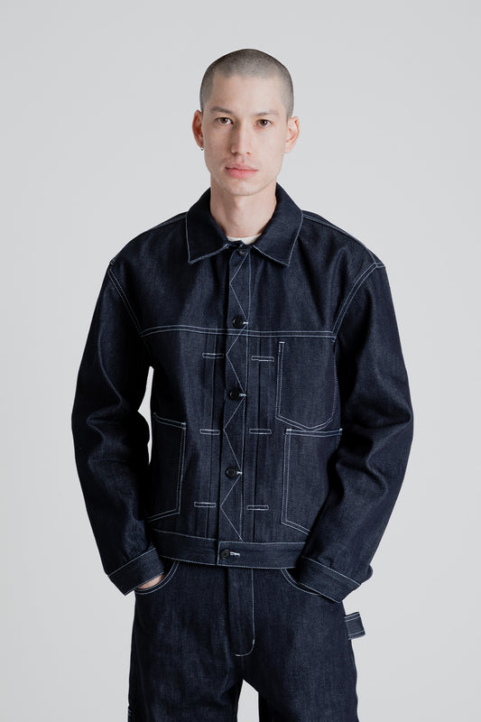 S.K. Manor Hill Type 100 Jacket 12.75 oz Cone Denim in Indigo