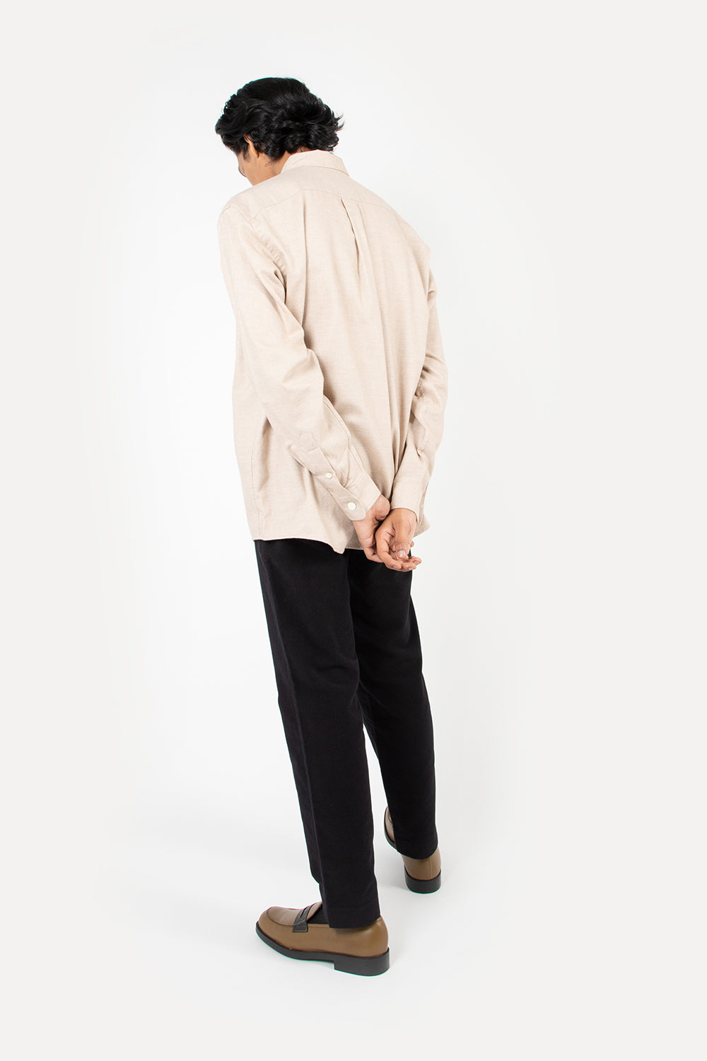 schnayderman's boxy shirt cashmere solid