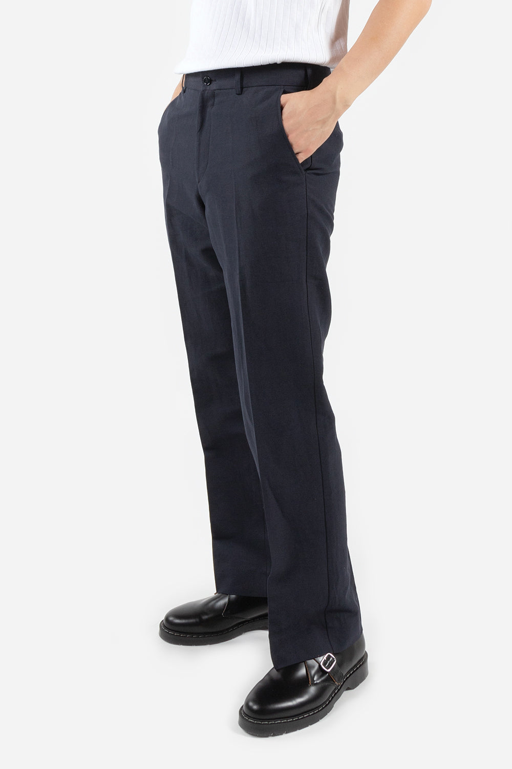 Schnaydermans-tailored-trousers-cotton-linen-wide-dark-navy