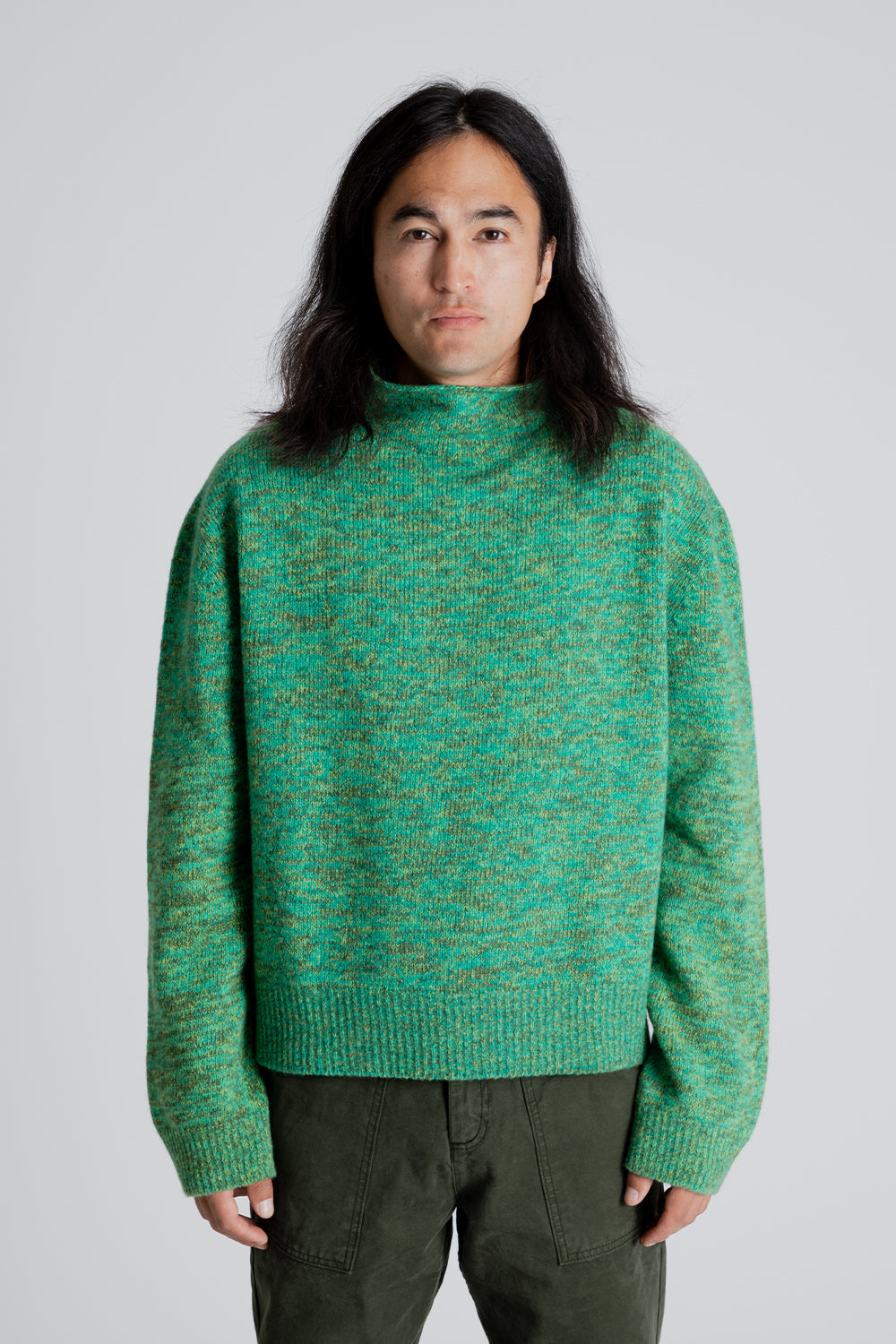 Schnayderman's Funnel Neck in Green Multi | Wallace Mercantile Shop