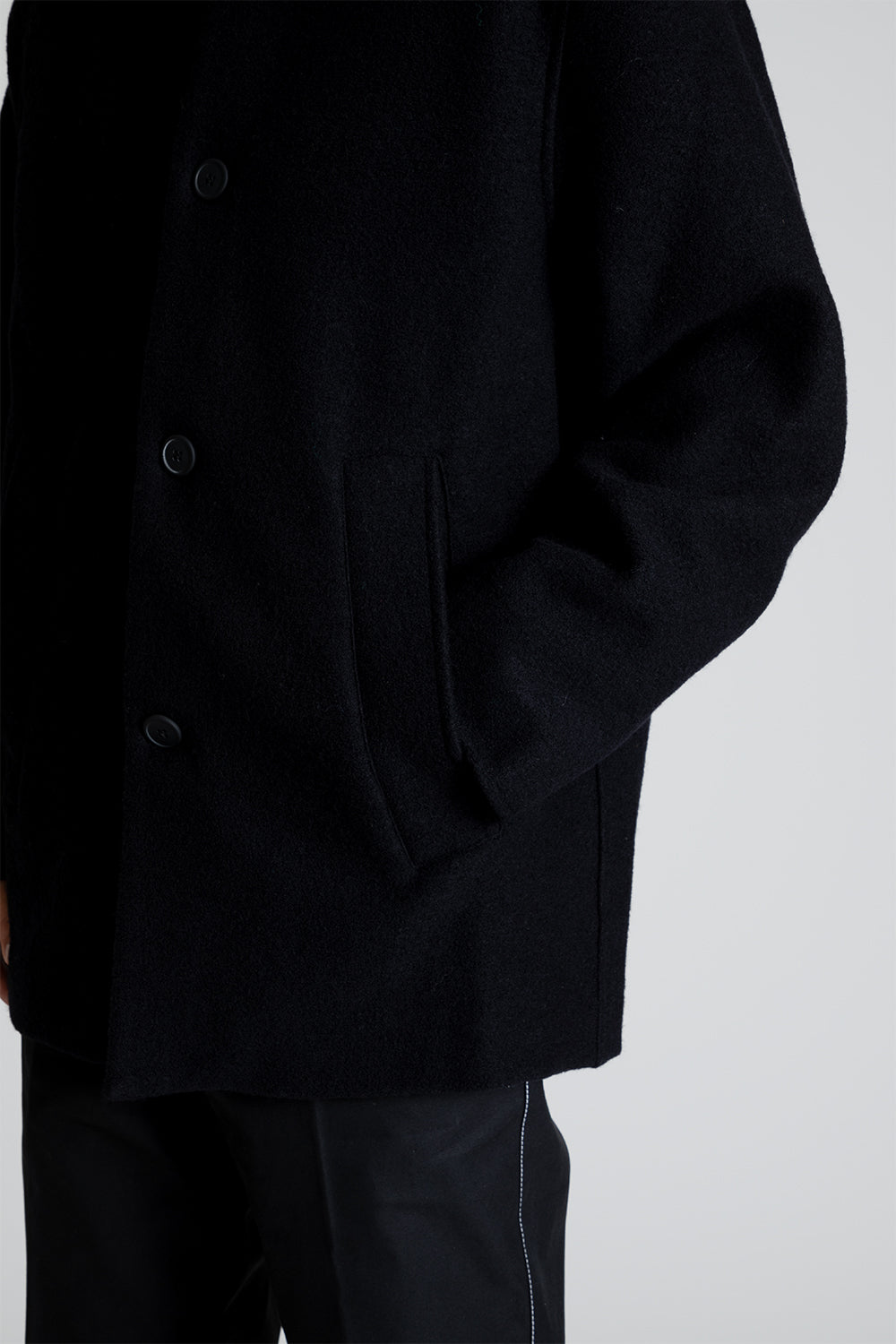 Schnayderman's Jacket Boiled Wool in Black