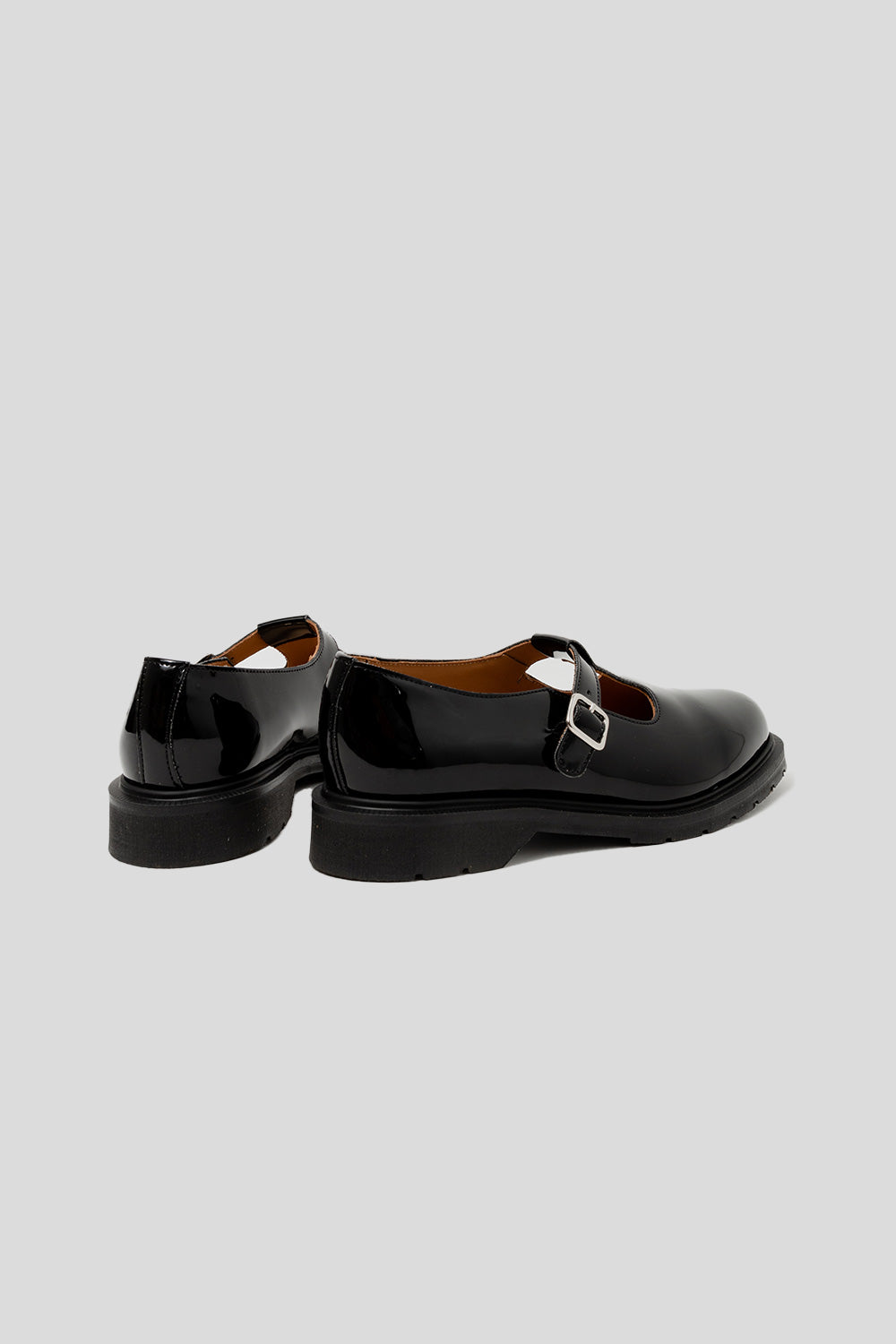 Solovair Patent Mary Jane Shoe in Black
