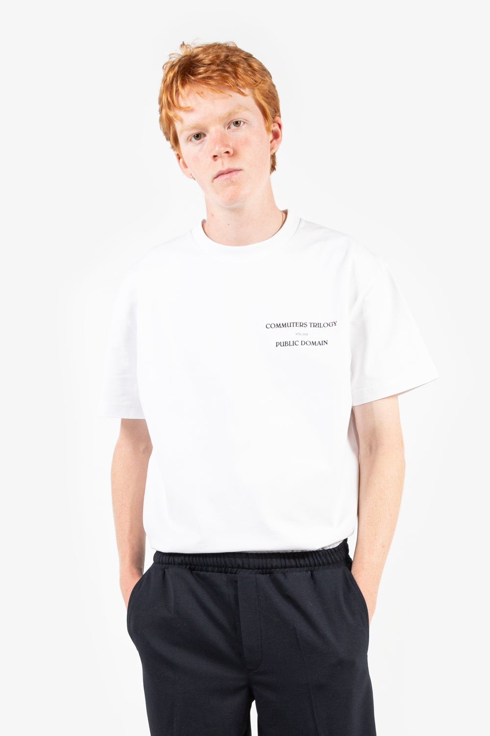 soulland commuters trilogy t-shirt in white