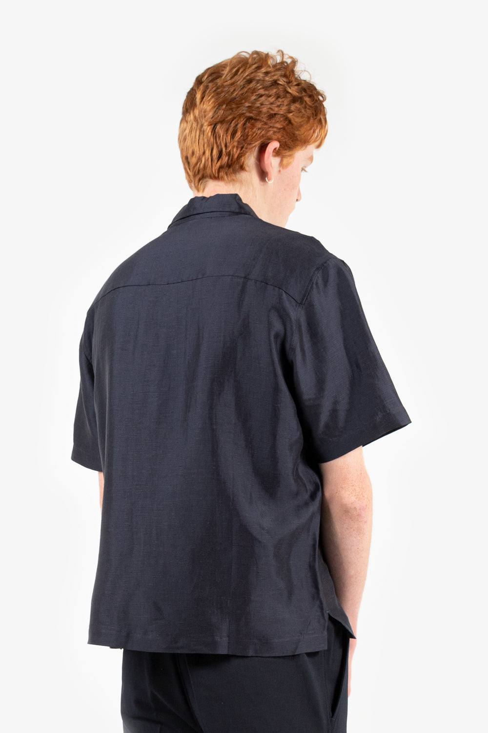 soulland pappy shirt in navy