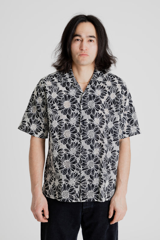 Sunflower Cayo Short Sleeve Shirt in Black