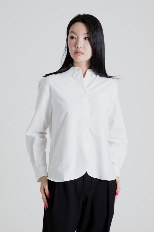 Uniform Bridge Women's Oxford BD Shirt in White