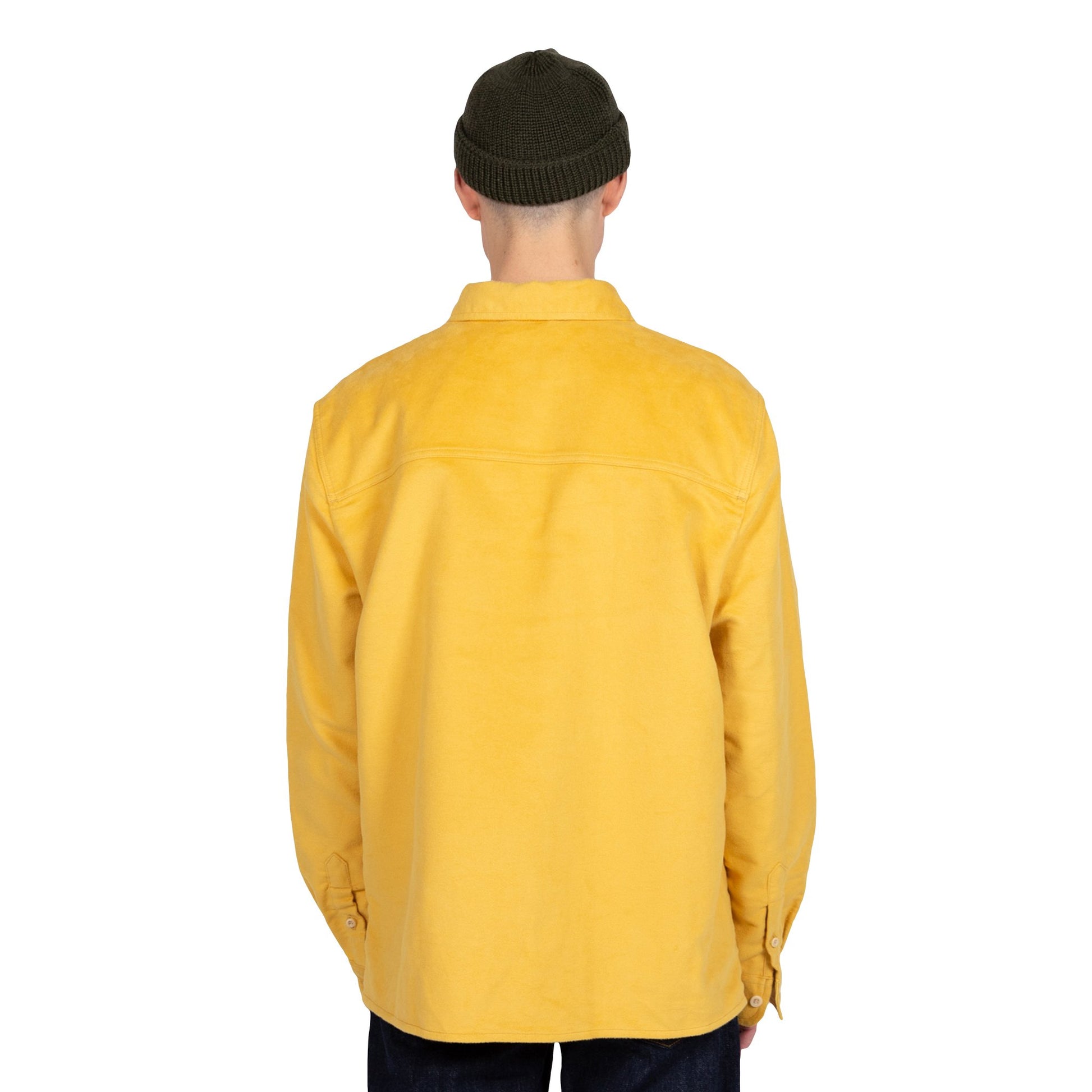 Albam Moleskin Duncan Shirt Overshirt Yellow Button Down
