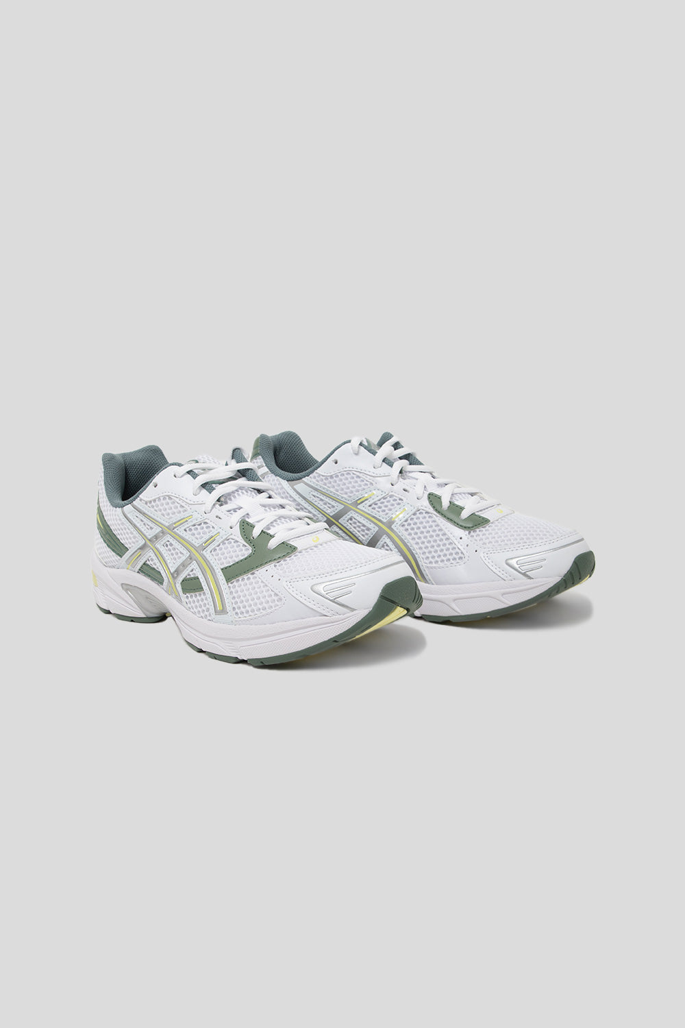 Asics Gel-1130 Shoe in White and Huddle Yellow