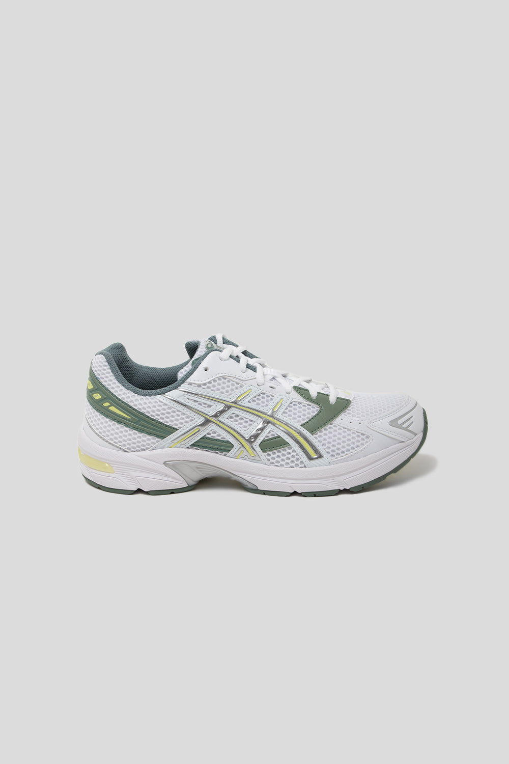 Asics Gel-1130 Shoe in White and Huddle Yellow