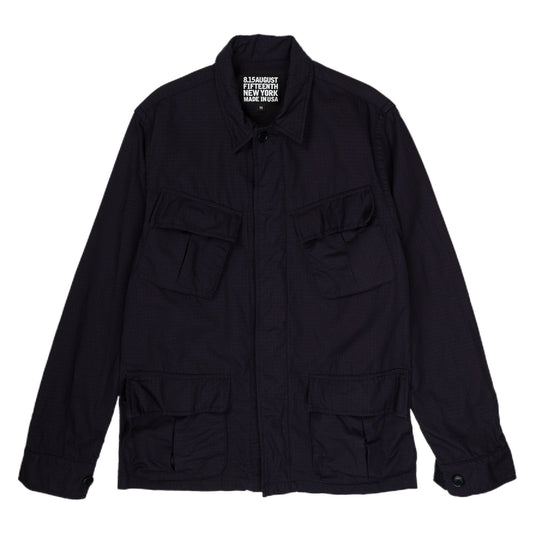 August Fifteenth Ripstop Jungle Jacket in Navy
