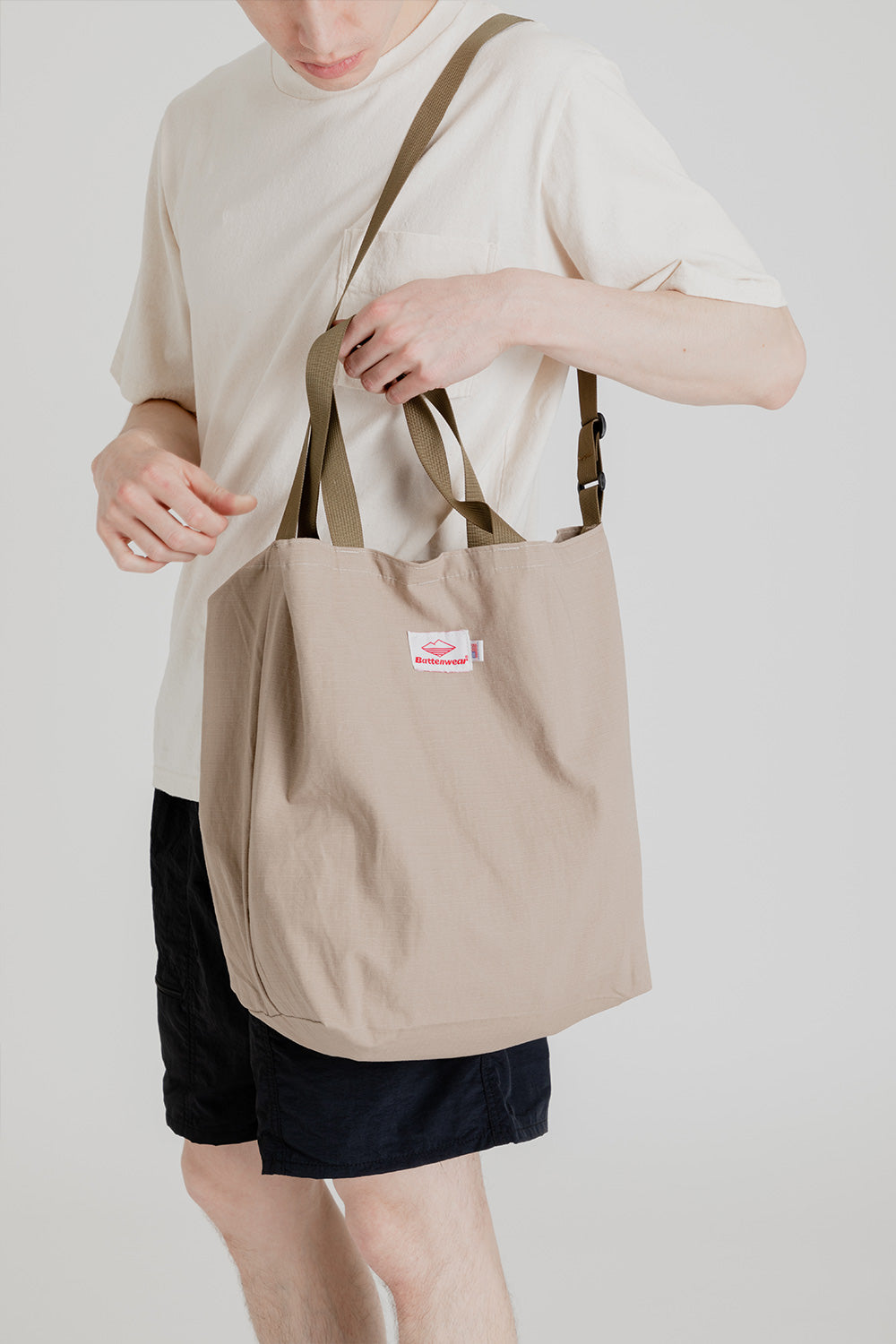 Battenwear Packable Tote in Stone Tan Wallace Mercantile Shop