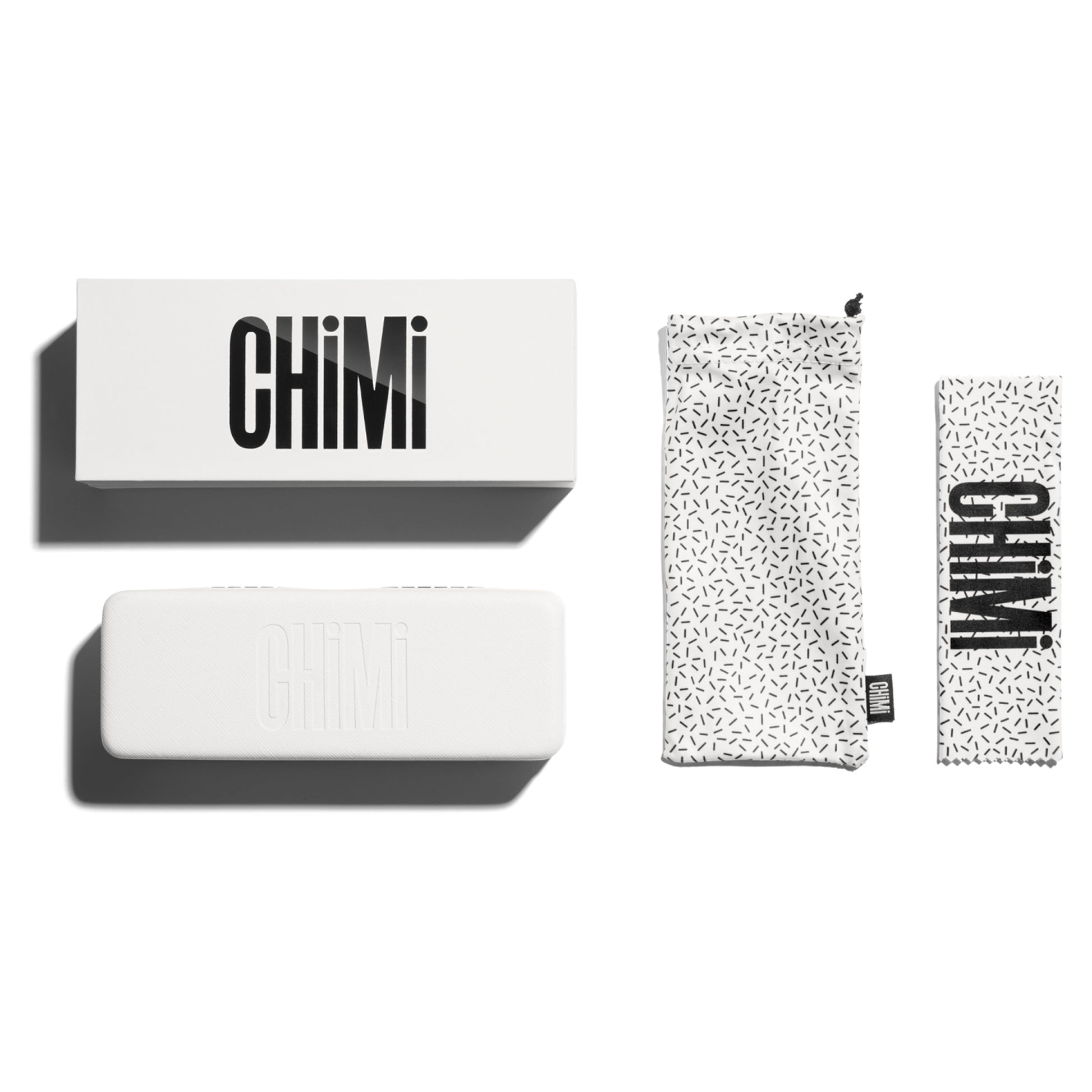 Chimi 001 Litchi Black Eyewear Transparent Packaging
