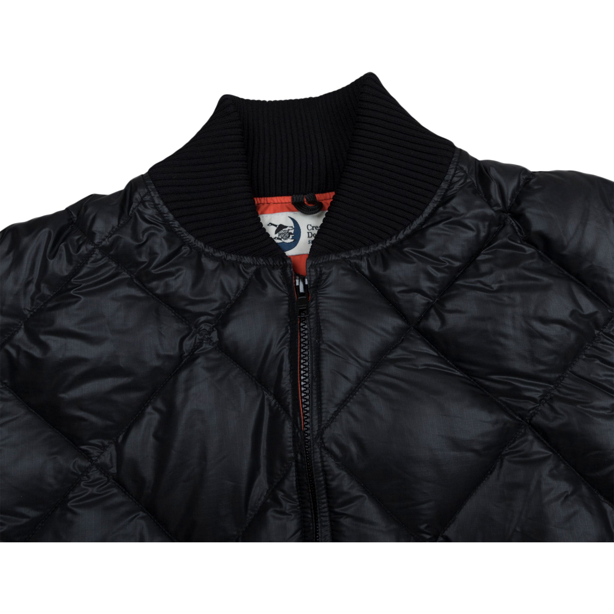 Crescent Down Works Diagonal Quilt Jacket Black | Wallace Mercantile S