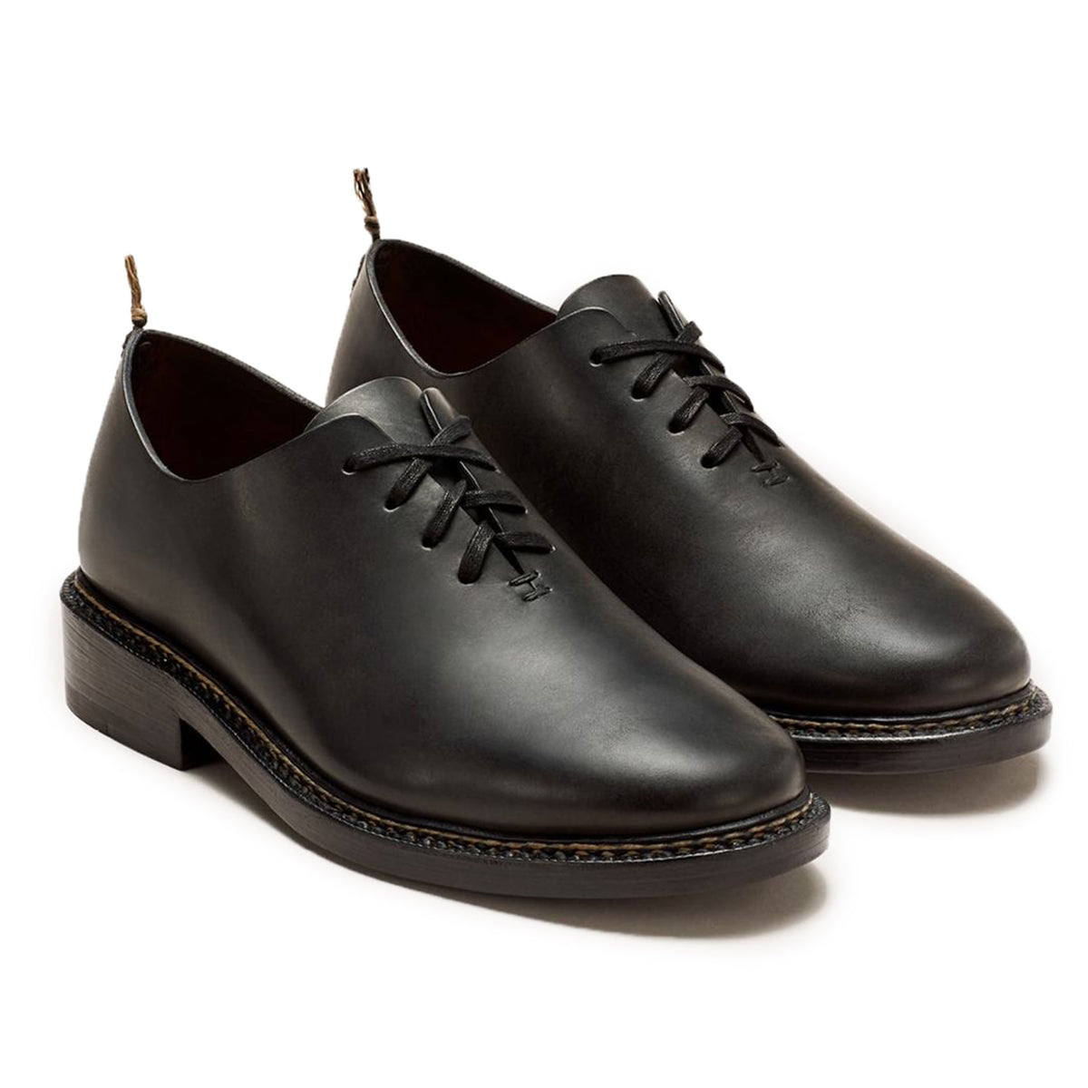 FEIT Braided Oxford Shoe Footwear Leather Black Hero