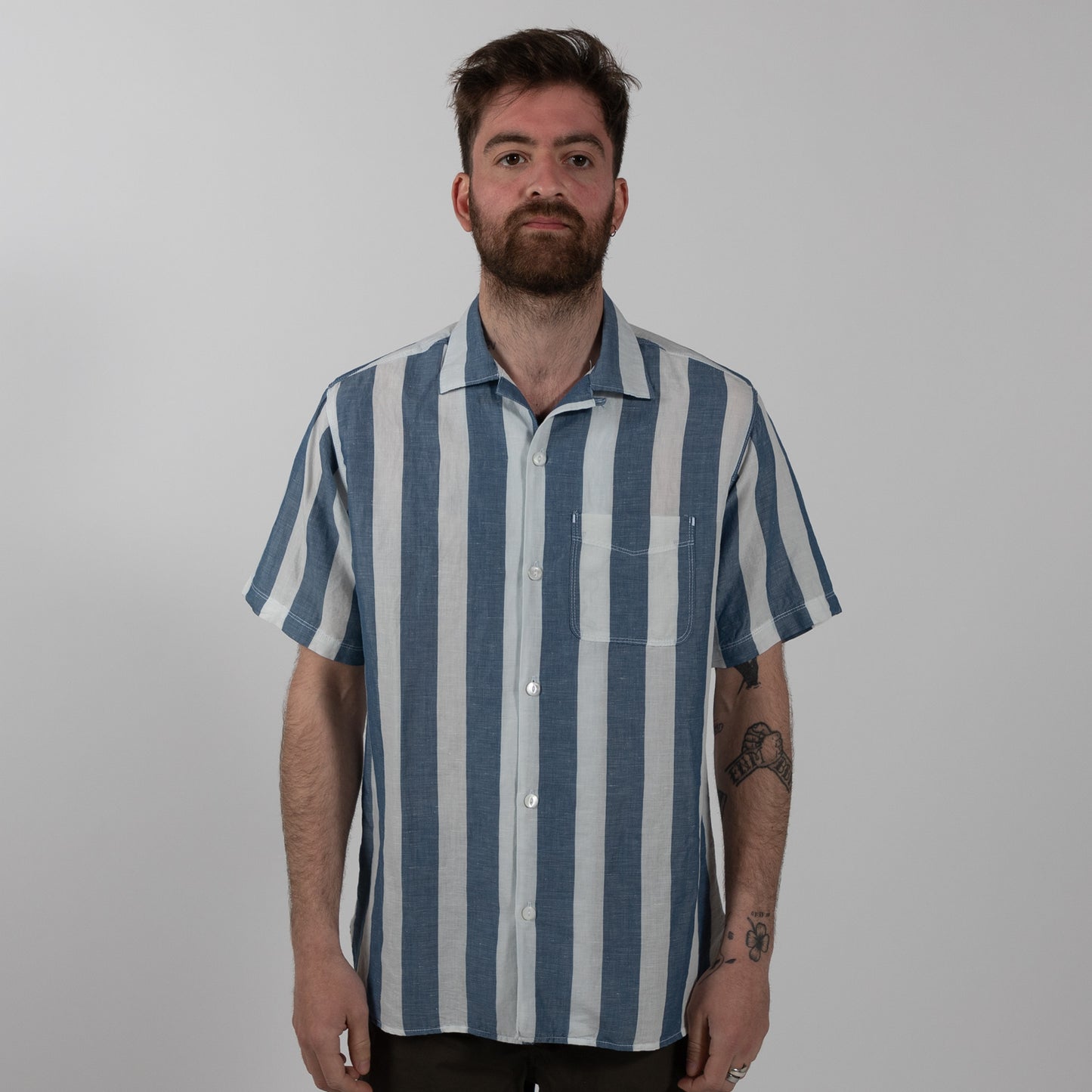 Hawaiian Shirt - Awning Stripe