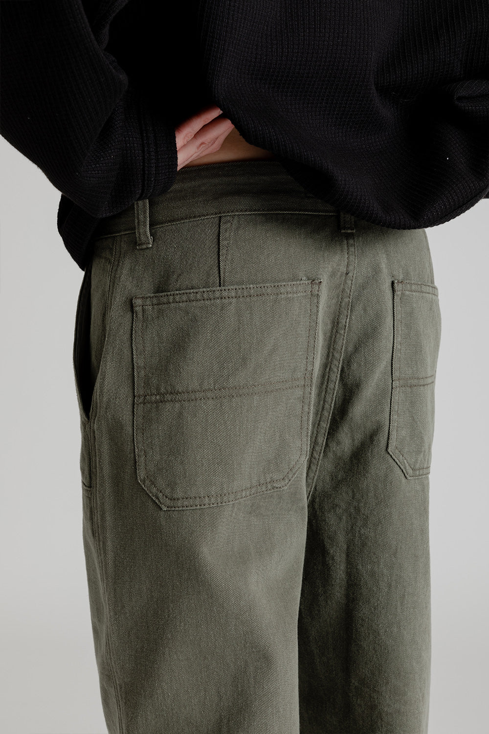 Frizmworks Double Knee Relaxed Pants in Olive
