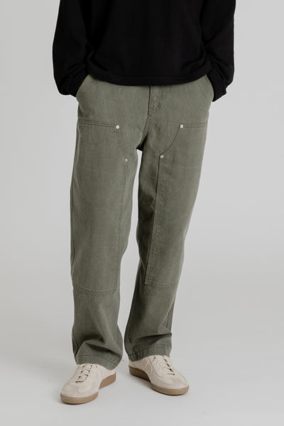 Frizmworks Double Knee Relaxed Pants in Olive | Wallace Mercantile