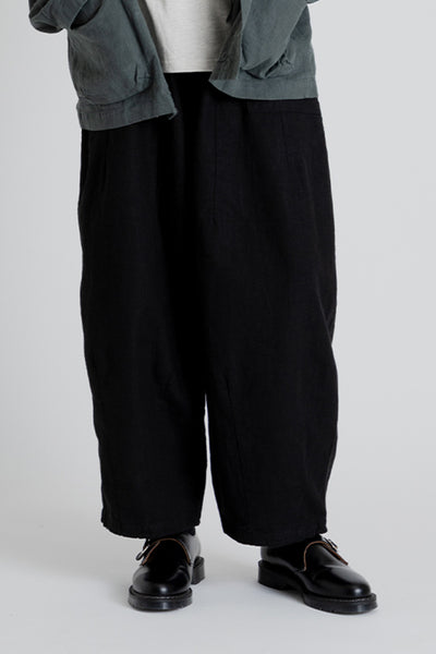 Frizmworks Linen Balloon String Pants in Black | Wallace Mercantile