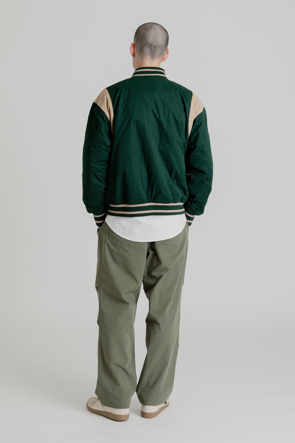 Frizmworks Calvary Twill Varsity Jacket, Forest Green