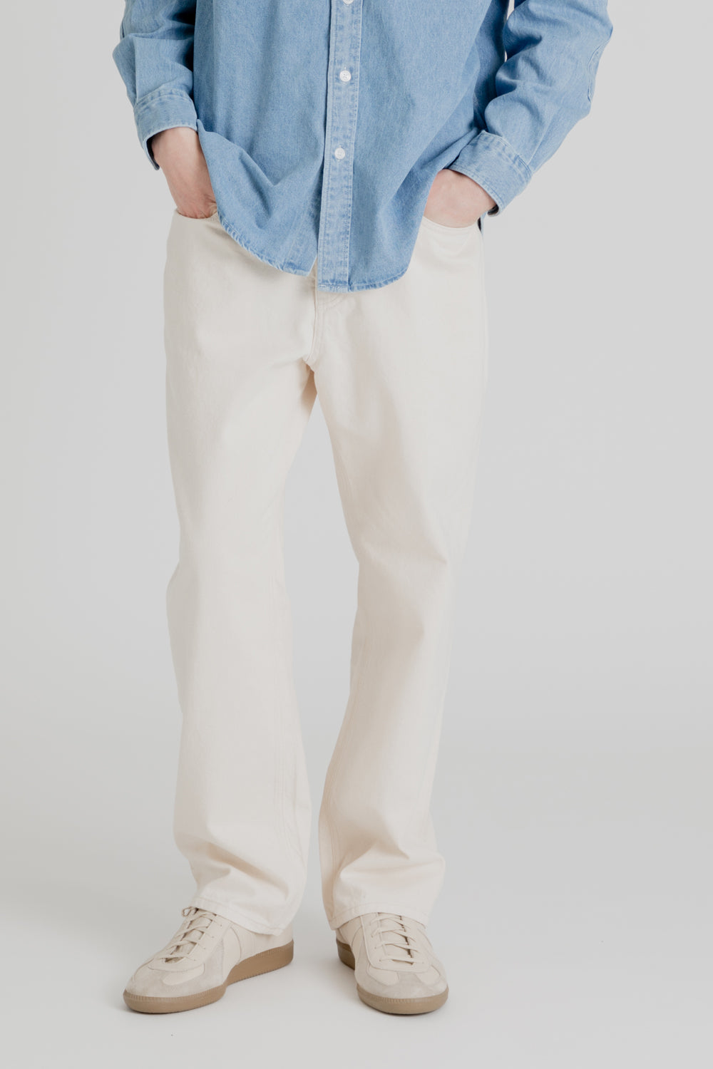 Frizmworks OG Wide Cotton Pants in Oatmeal