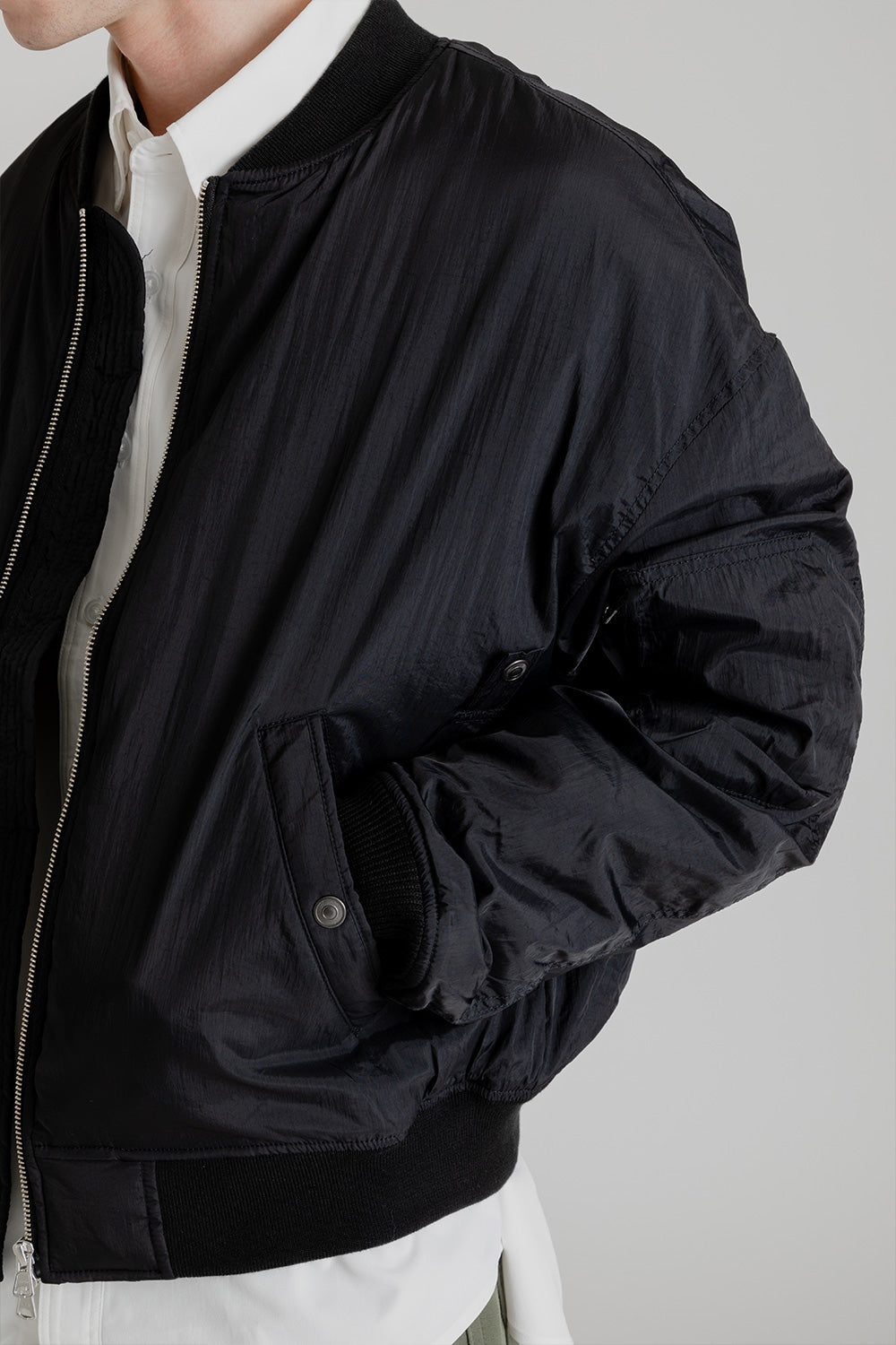 Frizmworks Silent MA-1 Flight Jacket in Black | Wallace Mercantile Sho