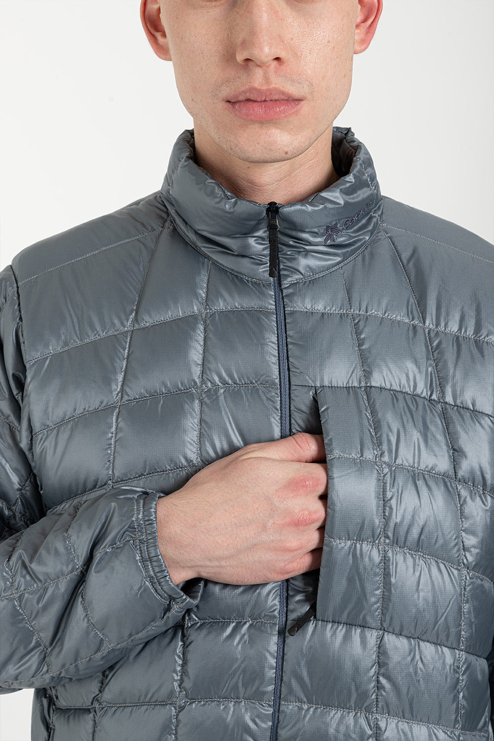 Goldwin Fly Air Down Jacket in Endurance Gray - Wallace Mercantile Sho