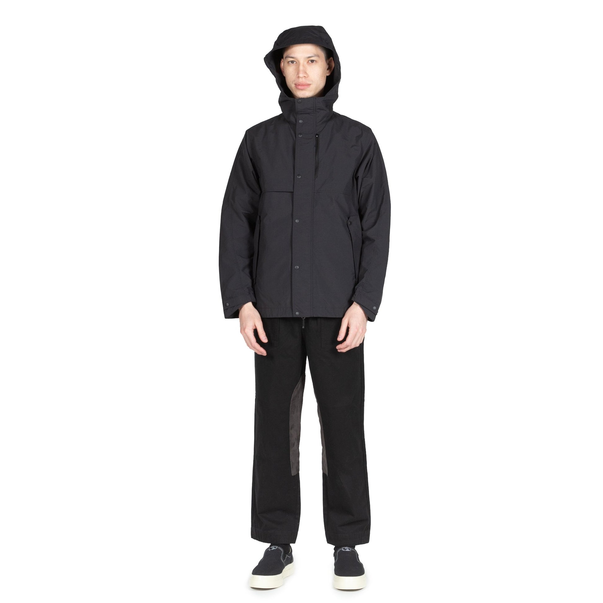 Goldwin Hooded Blouson Black rain gear all weather sportswear outerwear hooded