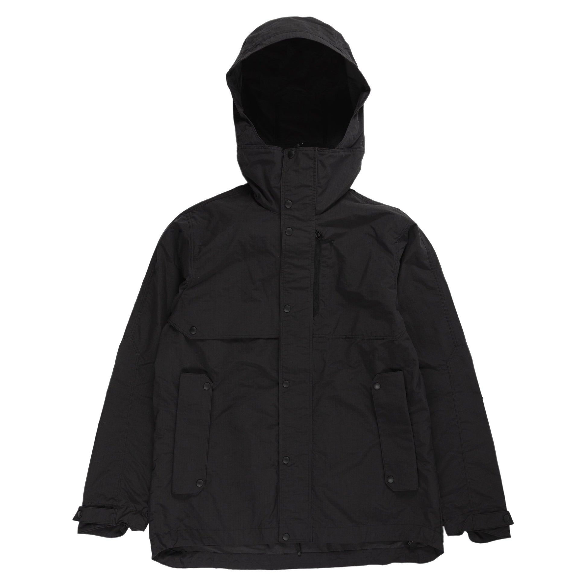 Goldwin Hooded Blouson Black rain gear all weather sportswear outerwear hooded front