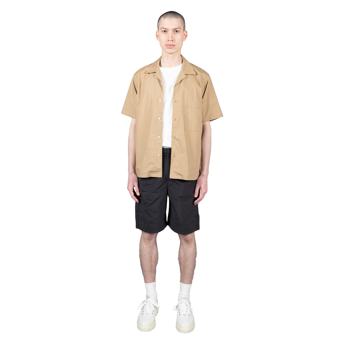 goldwin open collar ss shirt