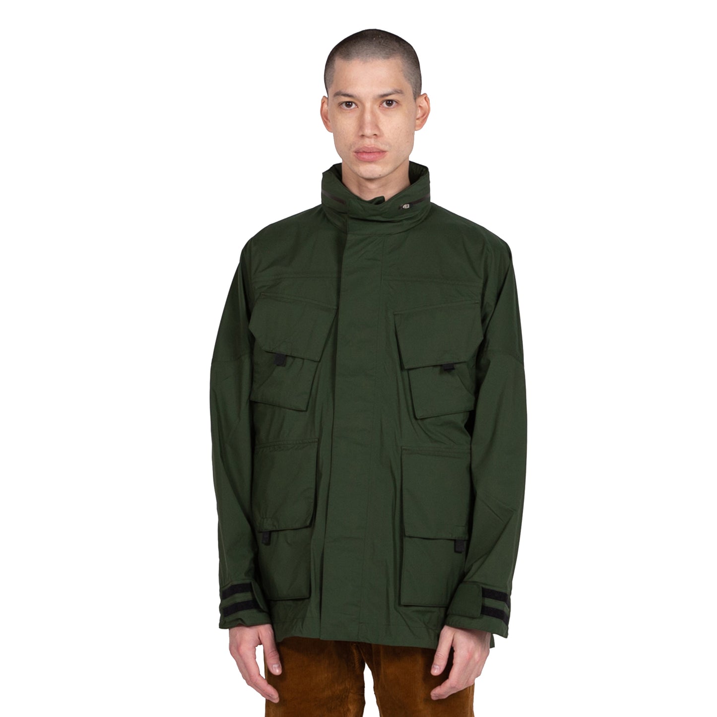 Goldwin Traveler Blouson in Cypress Green Outerwear sportwear hooded hood rain gear all weather