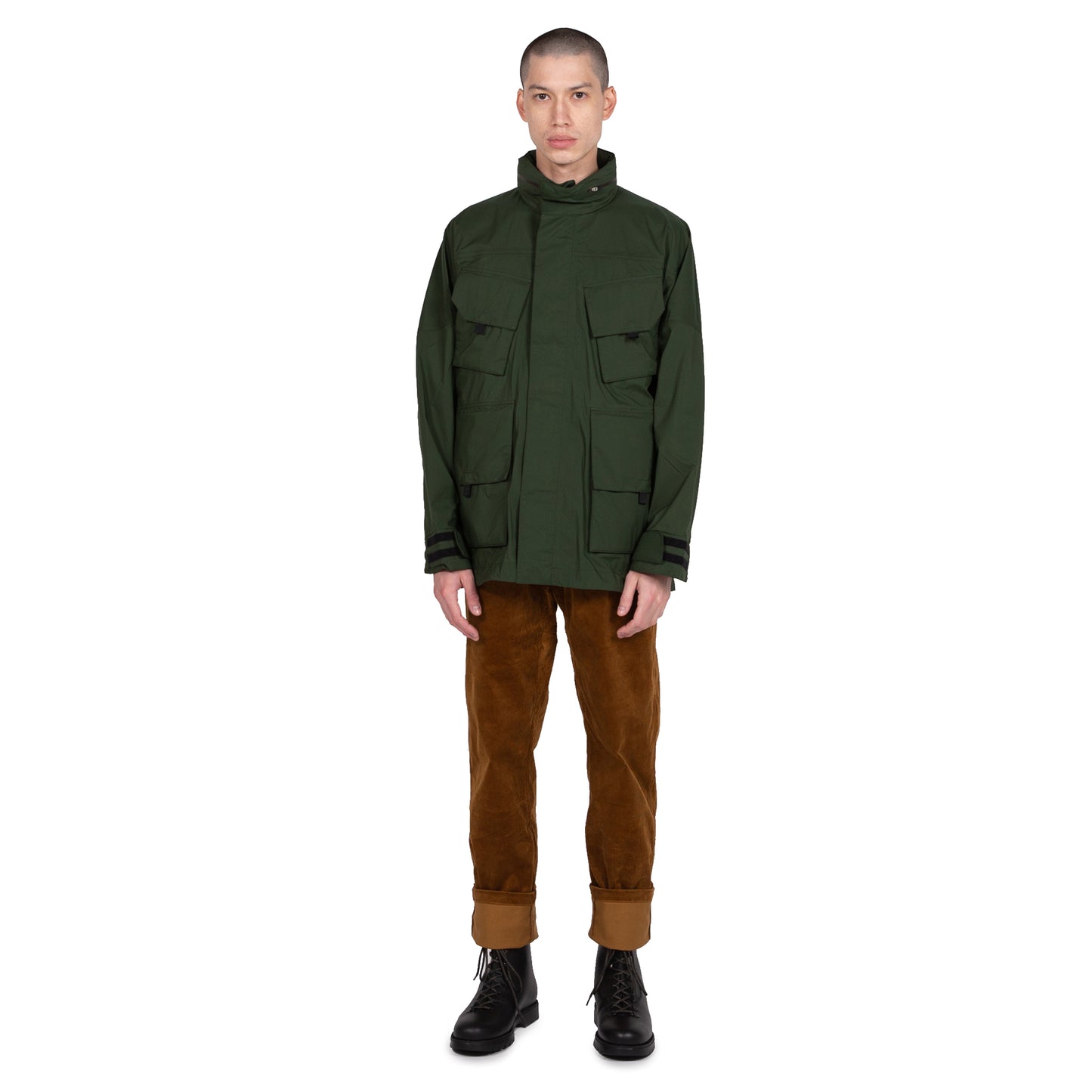 Goldwin Traveler Blouson in Cypress Green Outerwear sportwear hooded hood rain gear all weather