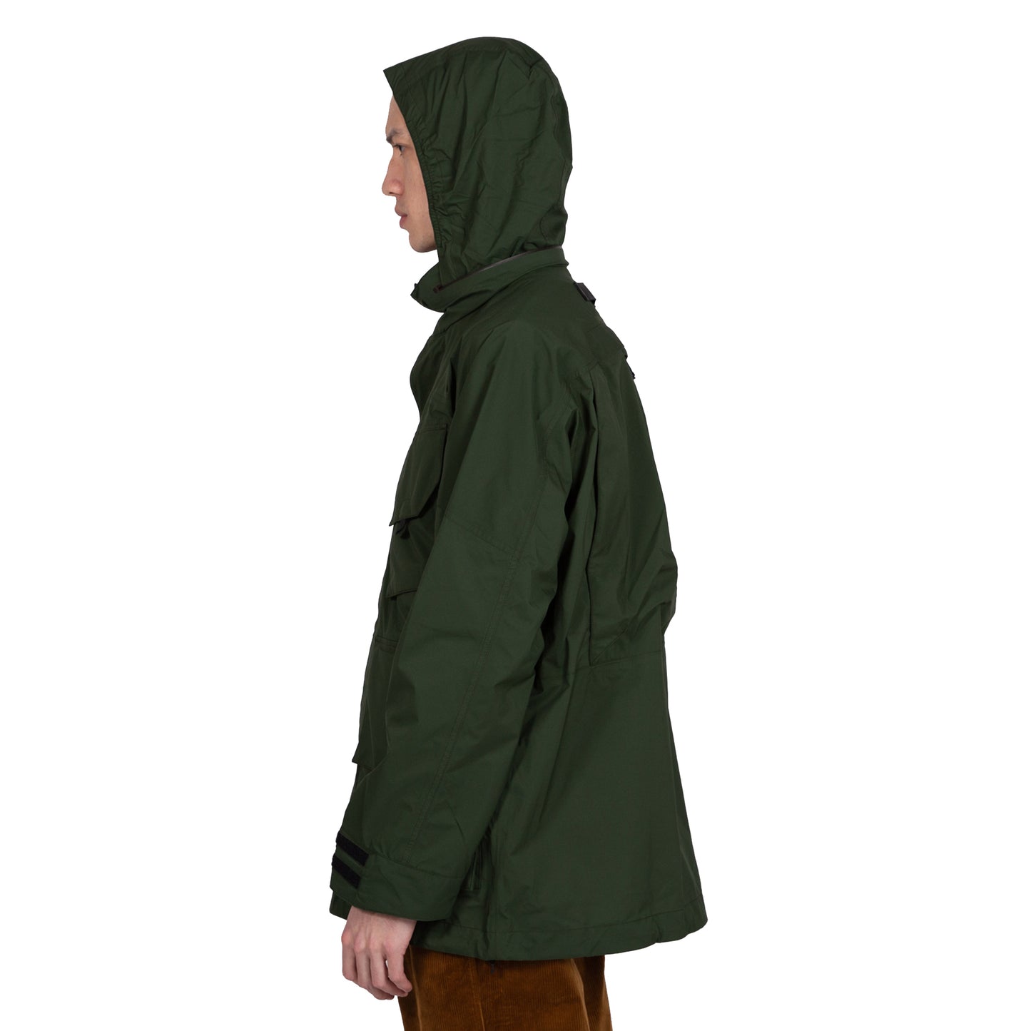 Goldwin Traveler Blouson in Cypress Green Outerwear sportwear hooded hood rain gear all weather