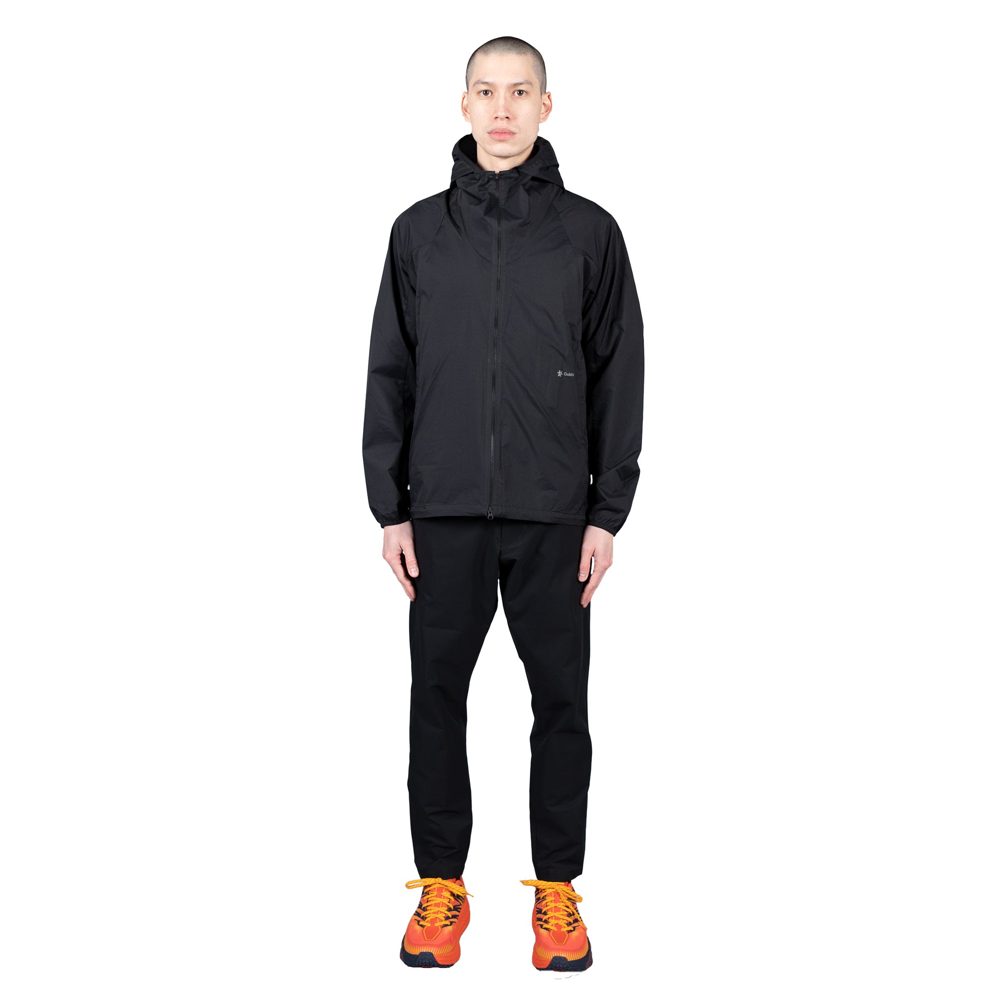 Woven Strech Hoodie - Black