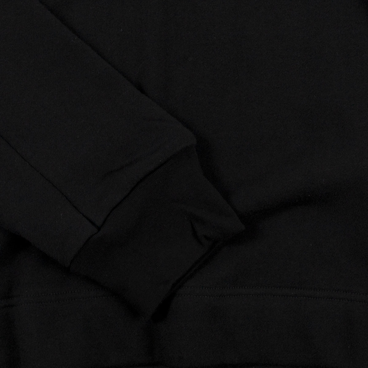 Goldwin Crewneck Sweatshirt in Black sweater sleeve cuff