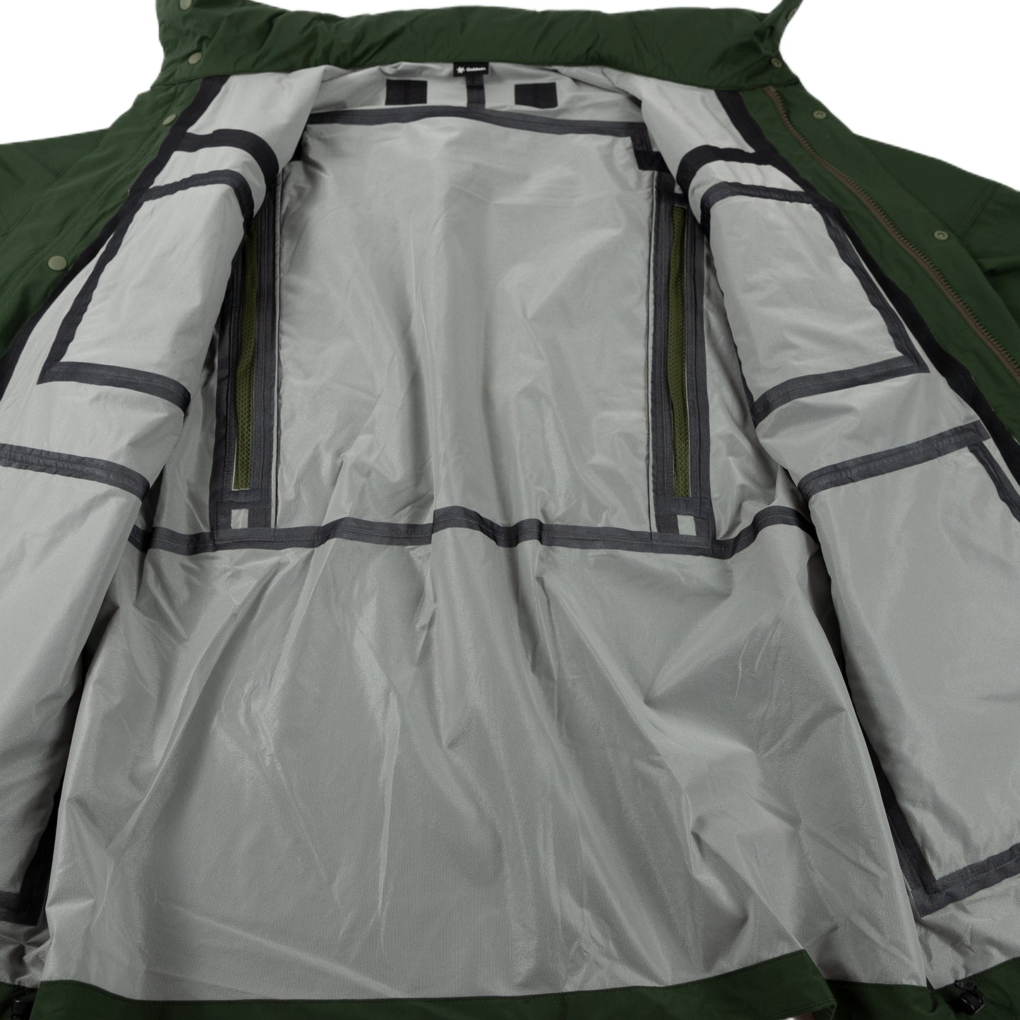 Goldwin Traveler Blouson in Cypress Green Outerwear sportwear hooded hood rain gear all weather lining