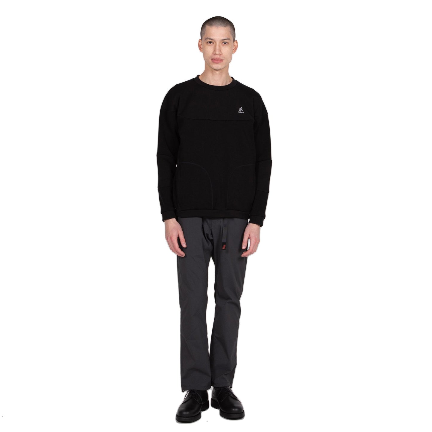 Gramicci Congaree Sweater in Black outer wear sweatshirt