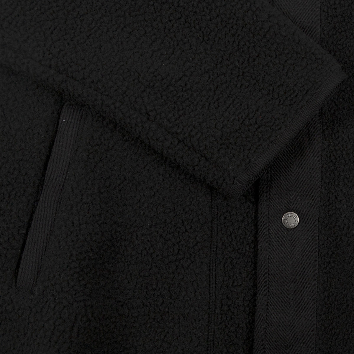 Gramicci Boa Fleece Jacket in Black outer wear warm cuff